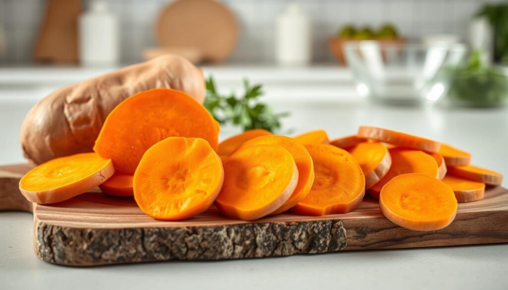 receita de chips de batata-doce